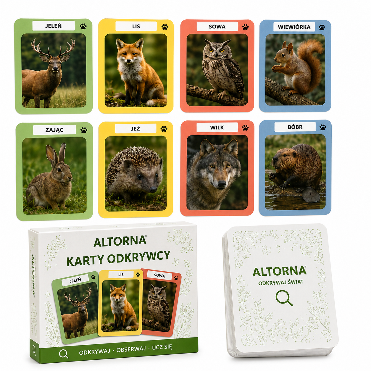 Karty Odkrywcy Altorna Explorer – Zestaw Edukacyjny